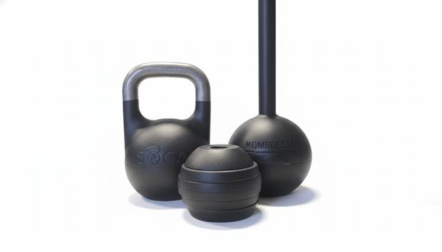 6–12 kg (13–26 lb) Adjustable Kettlebell/Mace System – Powder - Coated Cast - Iron – Black | SoCal Kettlebellz - SoCal Kettlebellz